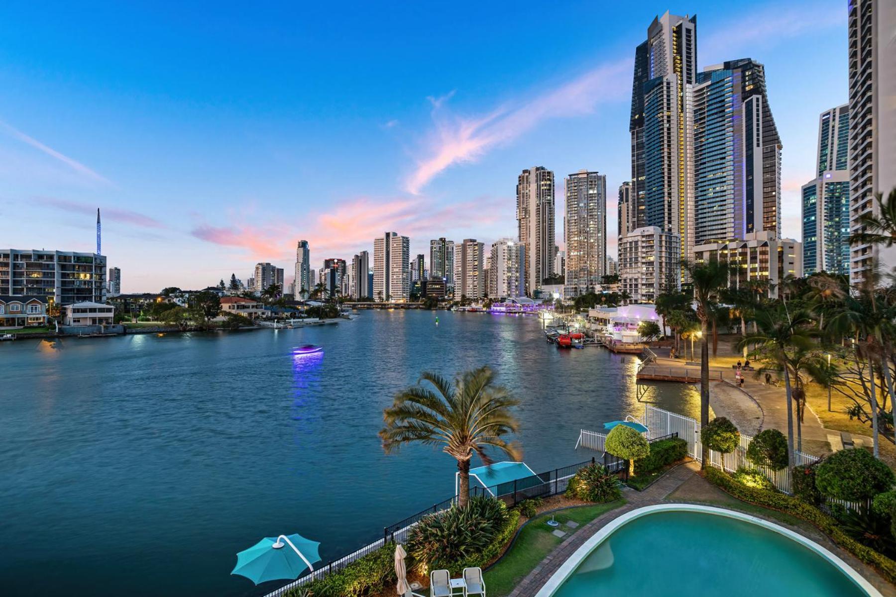 Amazing Water Views Surfers Paradise Gold Coast Kültér fotó